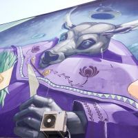 Budapest 2017 - wallpainting taurus Budapest 2017